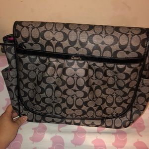 Authentic coach diaper bag